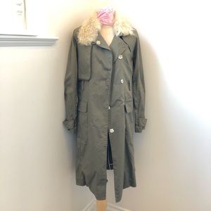 Brand New Women’s Rebecca Minkoff Army Green Trench, XS